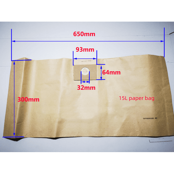 Adecuado para aspiradora Yili Stanley Ou Sheng, bolsa para polvo no tejida, bolsa de basura, bolsa de papel para recolección de polvo, 15 l, 10 l