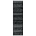 thumbnail image 2 of World Rug Gallery Contemporary Minimalistic Stripe LInes Area Rug - BLACK 2'x7', 2 of 8