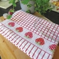 thumbnail image 3 of Samuel Lamont Poli-dri Jacquard Towel White with Red and STRAWBERRIES trim, 3 of 5