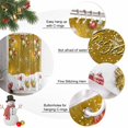 thumbnail image 2 of 60x72 Inch Shower Curtains for Bathroom, Red Green Christmas Fabric Bath Curtain Decor, Xmas Ball Snowflake Winter Waterproof Restroom Curtains Shower Set Accessories with 12 Hooks 60 Inch, 2 of 8