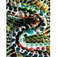 thumbnail image 4 of Unique Loom Chindi Chevron Collection Area Rug - Claire (4' 1" x 6' 1" Rectangle Green/Ivory), 4 of 7
