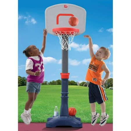 Step2 Shootin' Hoops Junior 48-inch Basketball Set Kids Portable Basketball Hoop for