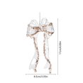 thumbnail image 3 of JeashCHAT Clear Acrylic Christmas Ornaments, Transparent Bow Hanging Ornaments with Glitter Sequins, Christmas Tree Decorations Xmas Gifts, 3 of 6