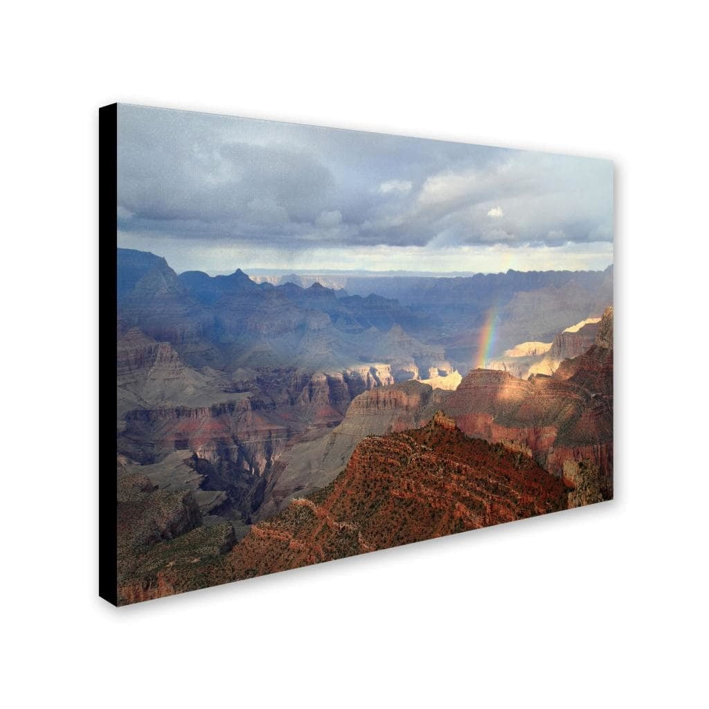Trademark Fine Art "Grand Canyon Rainbow" Canvas Art by Pierre Leclerc