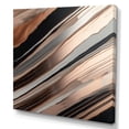 thumbnail image 2 of Designart "Rosegold Embracing Essence Of Lines VI" Abstract Marble Canvas Wall Art, 2 of 5