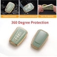 thumbnail image 3 of Key Fob Cover Compatible with Toyota Camry RAV4 Highlander Avalon C-HR Prius Corolla GT86 2018-2026 Keychain Case Holder Protector,Green, 3 of 6
