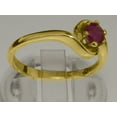 thumbnail image 4 of LBG British Made 9k Yellow Gold Natural Ruby Womens Engagement Ring - 33 size options - Size 12, 4 of 5