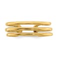 thumbnail image 5 of 14K Yellow Gold Polished 3 Row Toe Ring, 5 of 7