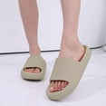 thumbnail image 3 of Pillow Slippers for Women and Men | House Slides Shower Sandals | women slides | Cushioned Thick Sole - 6.5~7, 3 of 5