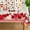 Love Button, variant on Valentine''s Day Tablecloth 60×102 Inch, Mixed Love Hearts Red Washable Table Cover for Party Picnic Dinner Decor