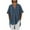 Navy, variant on Men's Casual Cotton Linen T Shirt Baggy Short Sleeve High-Low V-Neck Tee Summer Loose Tops