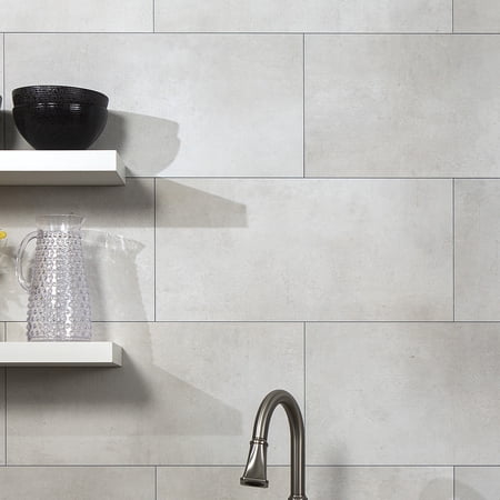 Palisade 11in x 4.5in Vinyl Wall Tile Sample in Wintry Mix