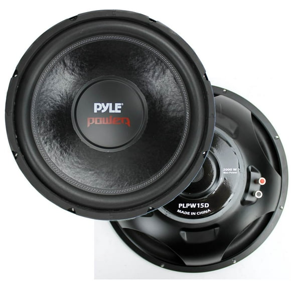 Pyle PLPW15D 15 Pouces 2000 Watt 4-Ohm DVC Subwoofer Audio Voiture Subwoofer
