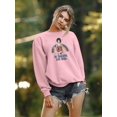 thumbnail image 2 of Be Positive Live Well Groovy Sweatshirt Women -Image by Shutterstock, Female 5X-Large, 2 of 4