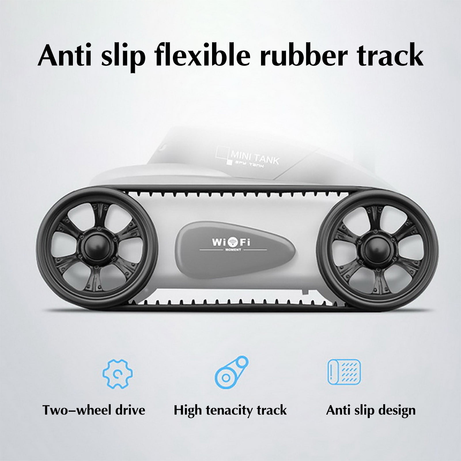 TERGAYEE Mini WIFI Real Time Transmission Camera Crawler Remote Control Car, Mobile Phone Control Two Wheel Drive Toy Cars Christmas Gifts Birthday Gifts
