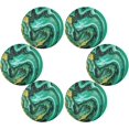 thumbnail image 3 of GZHJMY Abstract Green Art Marble Round Placemats Durable Non-Slip Heat and Stain Resistant Placemat for Kitchen Table Decoration Outdoor BBQ Activities(4PCS) Table Mat, 3 of 7