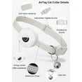 thumbnail image 2 of Collar para gatos SSuperp Airtag reflectante integrado con soporte Airtag GPS blanco, 2 of 5