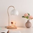 thumbnail image 4 of Lámpara de cera derretida vela de aromaterapia lámpara de ambiente regulable rosa nórdica Lámpara de ambiente perfumada con vela derretida para mesita de noche, 4 of 5