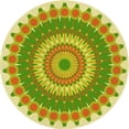 thumbnail image 1 of Ahgly Tapis d'Intérieur Lavable en Machine Carré Vert Slime, 3 Pieds Carré, 1 of 7