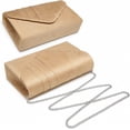 thumbnail image 5 of mirlewaiy Women's Evening Bag Pleated Envelope Clutch Handbag Wedding Party Bridal Purse-velvet Camel, 5 of 7