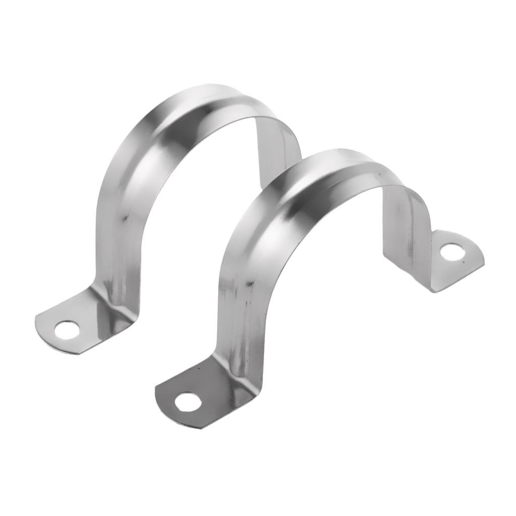 Galvanized Pipe Tubing Conduit Strap Clamp Hanger 2 Hole All Sizes 