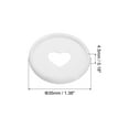 thumbnail image 2 of Uxcell 35mm Plastic Book Binding Discs Discbound Expansion Discs Heart Binder Rings, White 22 Pack, 2 of 6