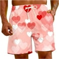 thumbnail image 2 of Puntoco Pantalones Cortos De Playa Para Hombre Con Bolsillo Con Cordón Y Estampado De Gallo, Pantalones Cuartos Azul Cielo Xxxl, 2 of 9