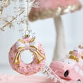 thumbnail image 4 of Pink Christmas Hanging Decoration Wreath Car Gift Box Xmas Ornament Ball Shopwindow Party Supplies Christmas Tree Ornament, 4 of 5