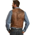 thumbnail image 2 of Scully 503-60-48 Mens Leather Wear Lamb Western Vest - Brown - 48, 2 of 3