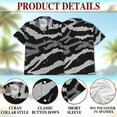 thumbnail image 5 of Netecom Grey Tiger Stripe Camouflage Hawaiian Shirt for Men, Vintage Style, Button Down Summer Beach Short Sleeve, S-5XL, 5 of 6