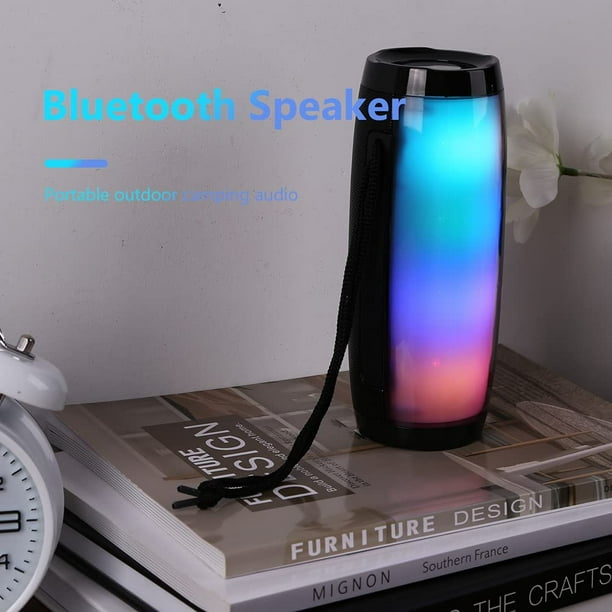 Haut-parleur Bluetooth Portable Haut-Parleur Sans Fil Étanche TG-157 Haut-Parleur Sans Fil Bluetooth Portable Extérieur avec Lumières Colorées RGB