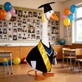 thumbnail image 6 of Lzobxe Graduation Porch Goose Clothes for 17"- 23" Geese, Yard Silly Duck Sculpture Clothes Set, Lawn Cement Goose Costume for Party Outdoor Decor, 6 of 8