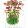 thumbnail image 3 of Grandes Plantes d'Aquarium Aquarium en Plastique Artificiel Décoration pour Tous les Poissons (Rouge), 3 of 5