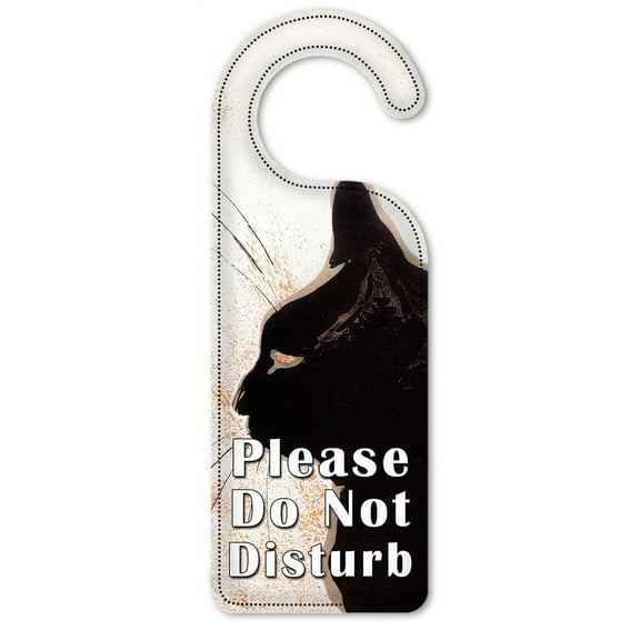 Do Not Disturb Door Knob Hanger Sign - Les Chats