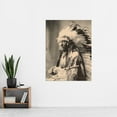thumbnail image 2 of Rinehart Little Wound Native American Dakota Photo Extra Large Art Print Wall Mural Poster Premium XL, 2 of 3