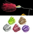 thumbnail image 3 of Graflsoa 5-Pack Eco-Friendly Silicone Jig Skirts for Fishing, 40 Strands per Bundle, 13cm Length, Assorted Colors (Color 2 Included), 3 of 6