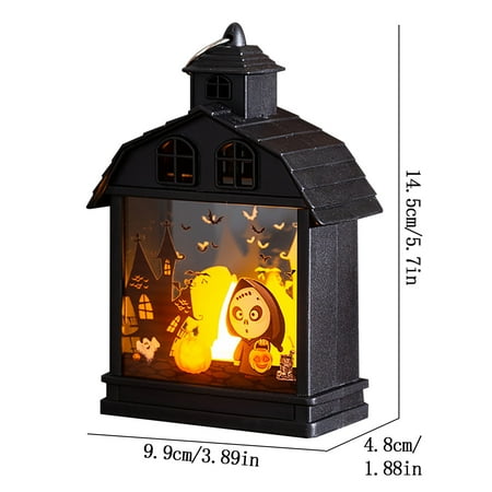 

Bdday Halloween Decorations Skull-Border New Retro Haunted House Night Light Party Props Halloween Lights