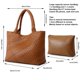 thumbnail image 3 of Bolso tejido Queenoris Bolso de hombro con asa en la parte superior de piel vegana, 3 of 7