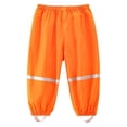 thumbnail image 4 of Kids Waterproof Rain Pants with Reflective Strips Elastic Waist Windproof Trousers for Boys Girls Ages 3-12, 4 of 4