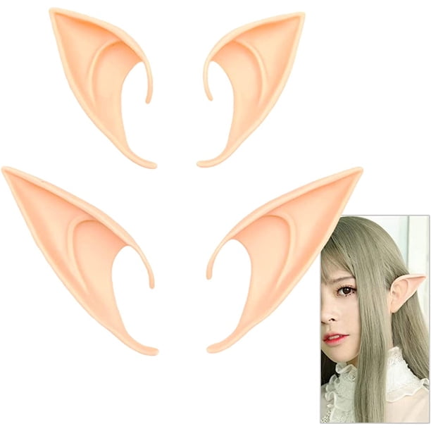 Pixie Elf Ear, Fairy Ears, Cosplay Halloween Party Live Broadcast Props, Anime Party Dress Up Costume, Masquerade Ball Elven Vampire Ears (4 pares)