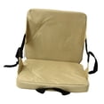 thumbnail image 1 of Cojín portátil para asiento de estadio, silla de suelo, tapete para sentarse, tela Oxford, cojín grueso con respaldo para acampar, eventos deportivos, caqui, 1 of 8