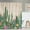 Cactus, variant on Cactus Shower Curtain, Succulent Shower Curtain, Southwest Plant Tropical Desert Style Shower Curtain Set 72Wx72H Inch Shower Curtains with 12 Hooks Wooden Board Bathroom Decor