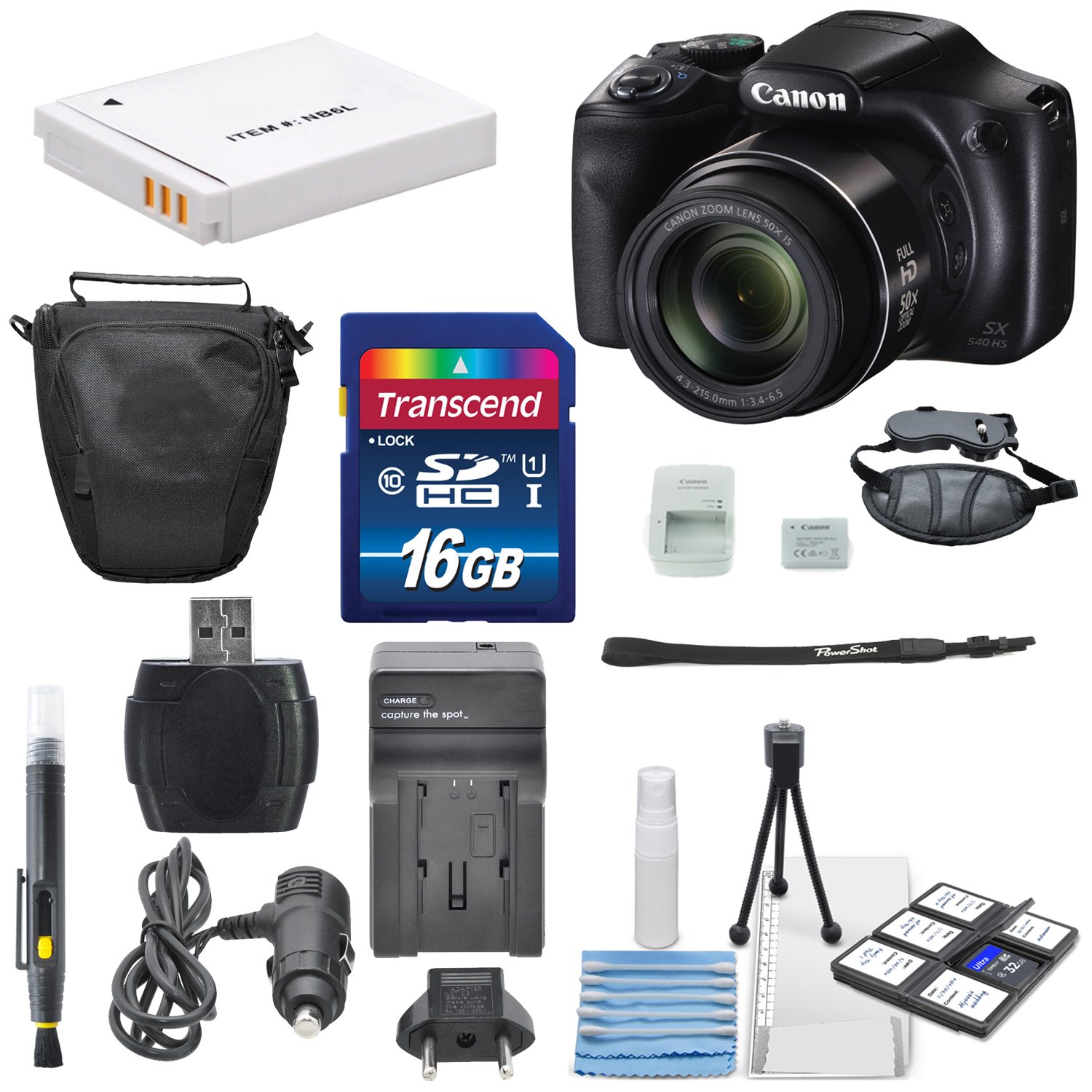 Canon PowerShot SX540 IS WiFi Enabled Digital Camera and Deluxe