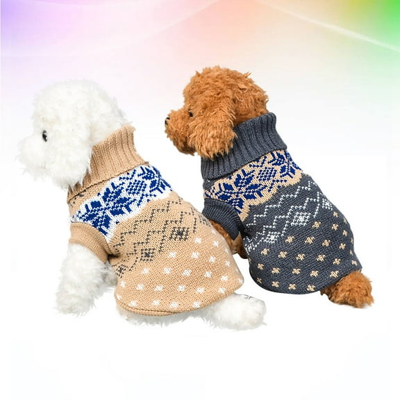 HONITANO 2Set Fashionable Dog Fleece Sweater for Small Pets Chihuahua Dachshund Winter Wear