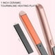 thumbnail image 4 of Plancha y rizador de pelo con plancha plana: Combo de rizador y alisador - Herramientas de peinado de cerámica de doble voltaje de 1 pulgada, 4 of 5