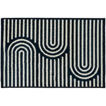 Loomaknoti Terrace Tropic Sedvick 4' x 6' Geometric Indoor/Outdoor Area Rug , Blue/White