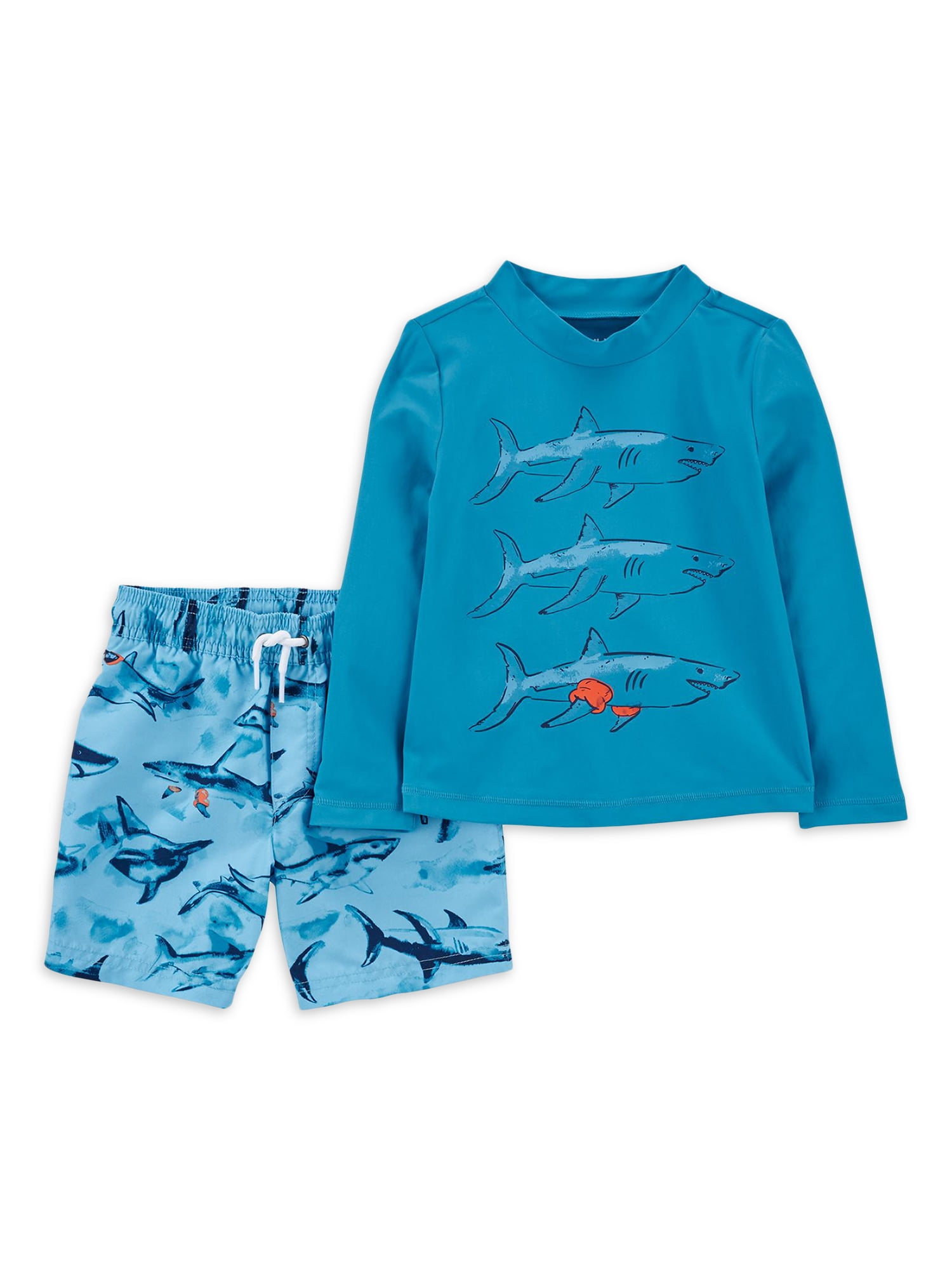 Rash Guard Swimsuit Set Body Glove Little Boys 2Piece UPF 50 2 Piece