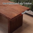 thumbnail image 3 of Modern Solid Wood Coffee Table, Handmade Rustic Live Edge Center Table for Living Room & Home Office, Farmhouse Style, Elegant Durable Design, 3 of 5