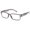Black, variant on IG Unisex Translucent Squared High Quality Clear Lens Fashion Glasses in Brown