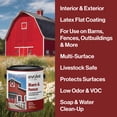 thumbnail image 2 of Evolve Barn & Fence Latext Paint, High Durability and Scratch-Resistant Wood Paint, Barn Red, 1 Gallon, 2 of 7